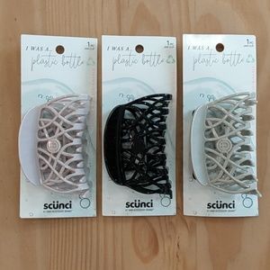 Scunci I Was a Plastic Bottle Hair Claw Clip Set 3